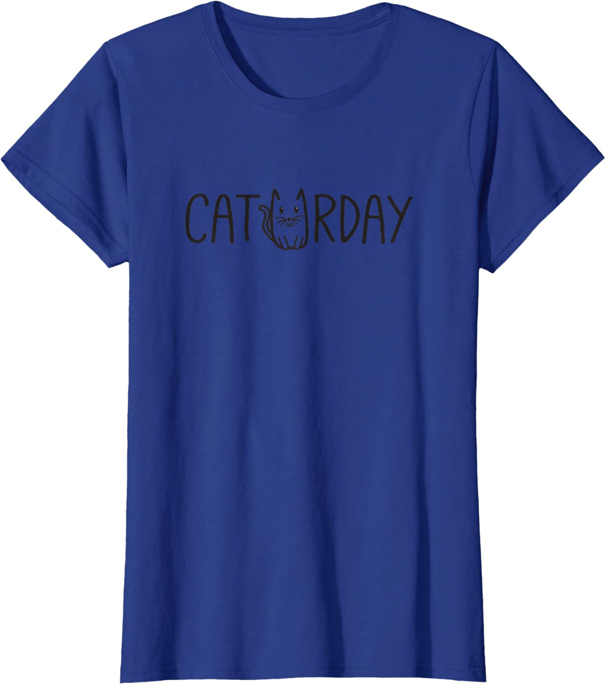 It's Caturday Fun Cat T-Shirt T-Shirt - Royal Blue