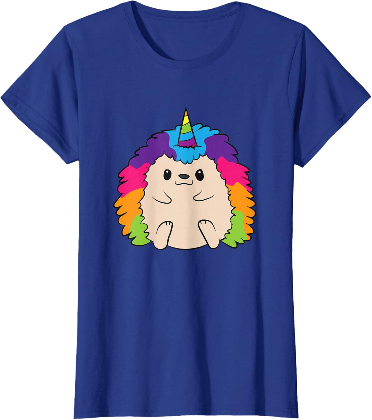 Hedgehog, unicorn, rainbow, colourful hedgehog T-Shirt - Royal Blue