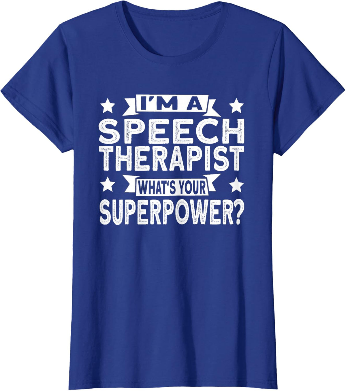 Speech Language Pathologist Superhero Speech Therapy T-Shirt - Royal Blue