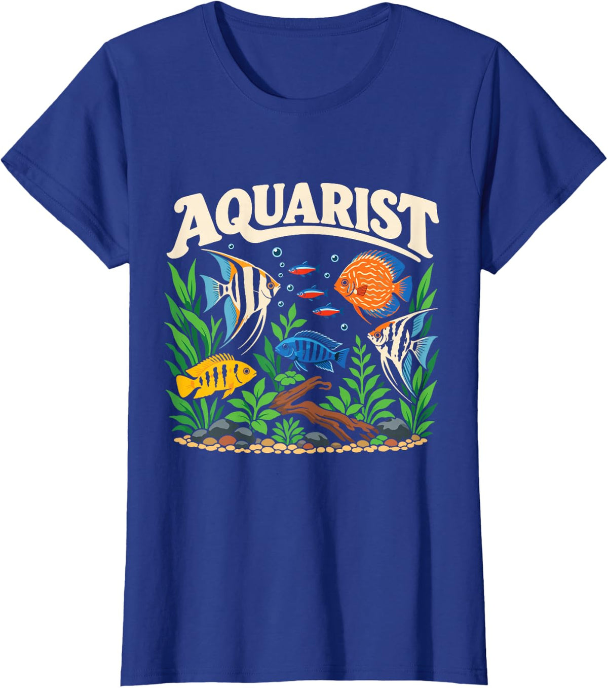 Aquarist Tropical Fish Freshwater Aquarium Lover T-Shirt - Royal Blue
