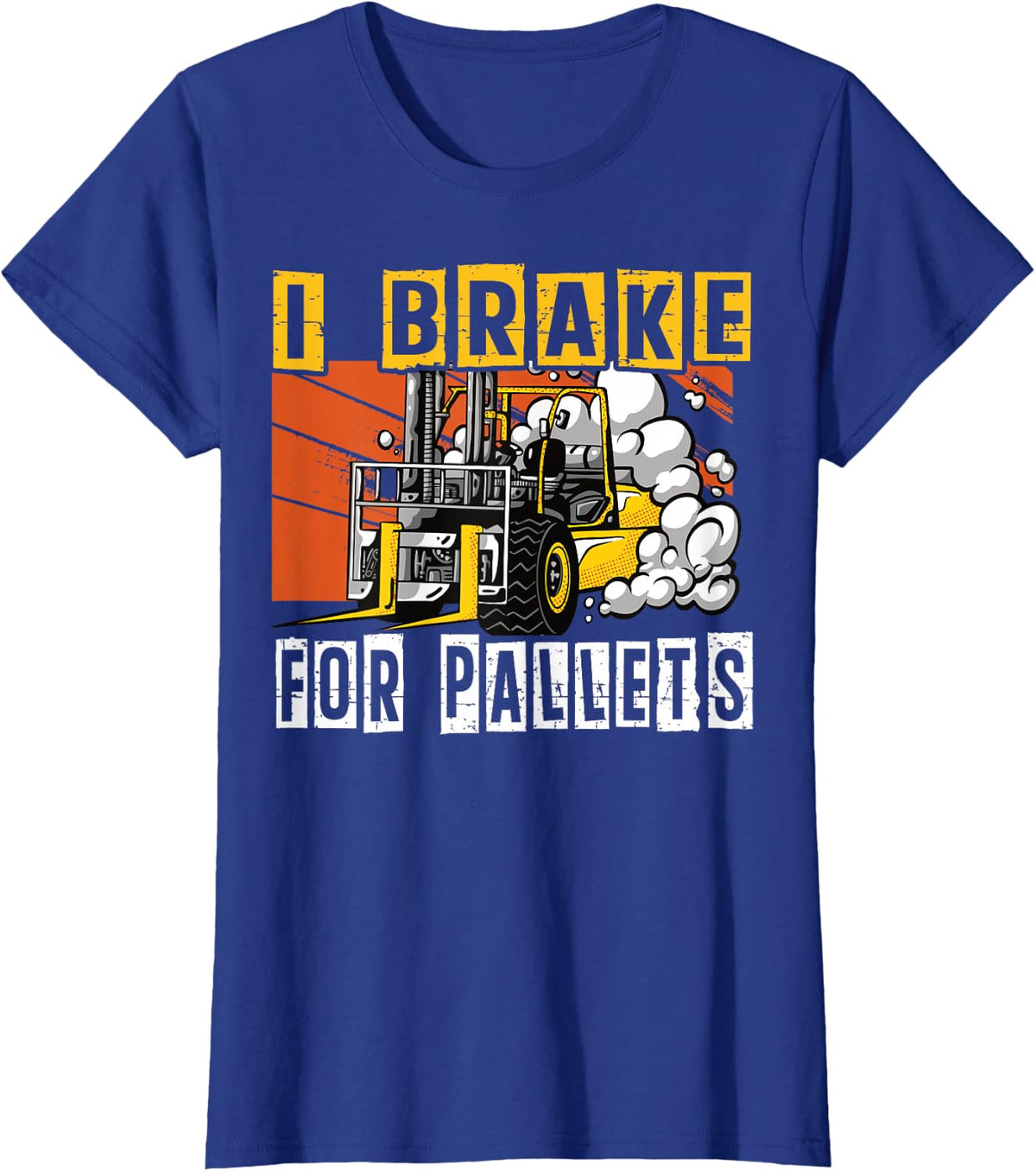Forklift Operator Jobs & Certified Forklift Driver T-Shirt - Royal Blue