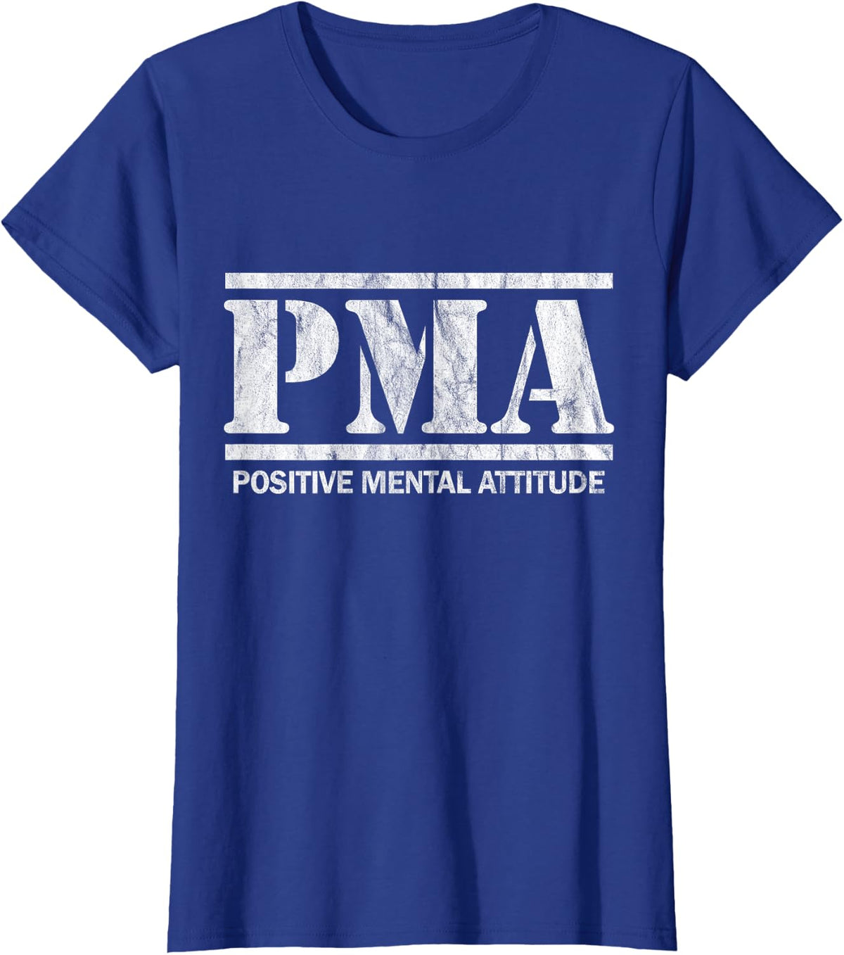Positive Mental Posture. PMA T-Shirt - Royal Blue
