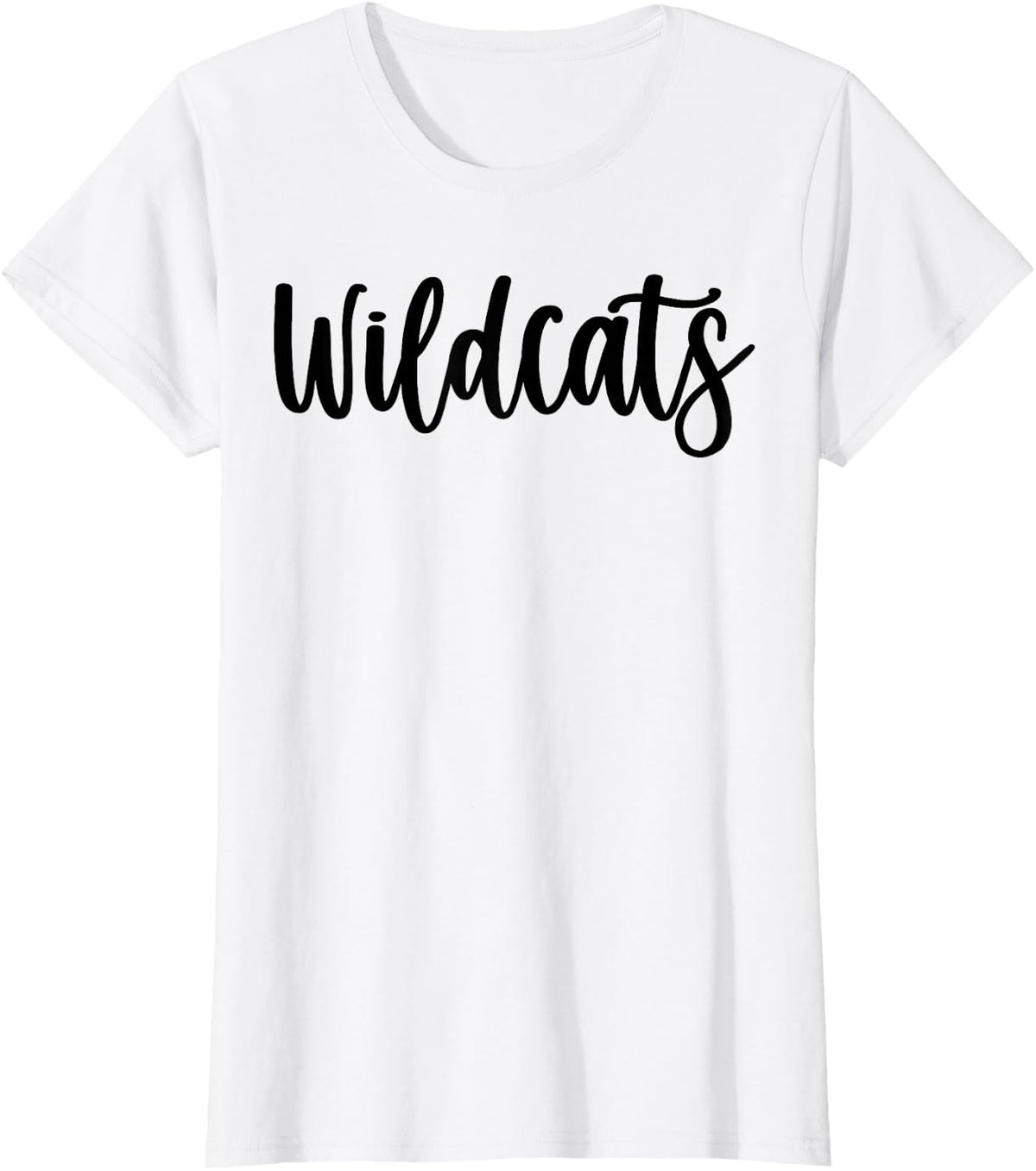Wildcats School Spirit Team Mascot Game Night T-Shirt - White