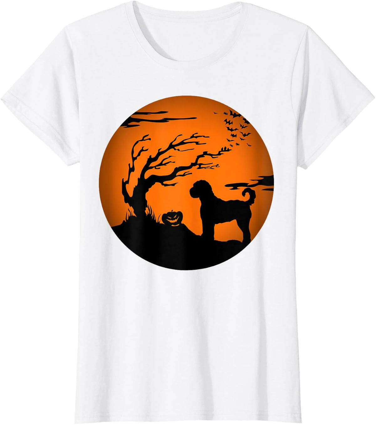 Sheepadoodle Halloween T-Shirt - White