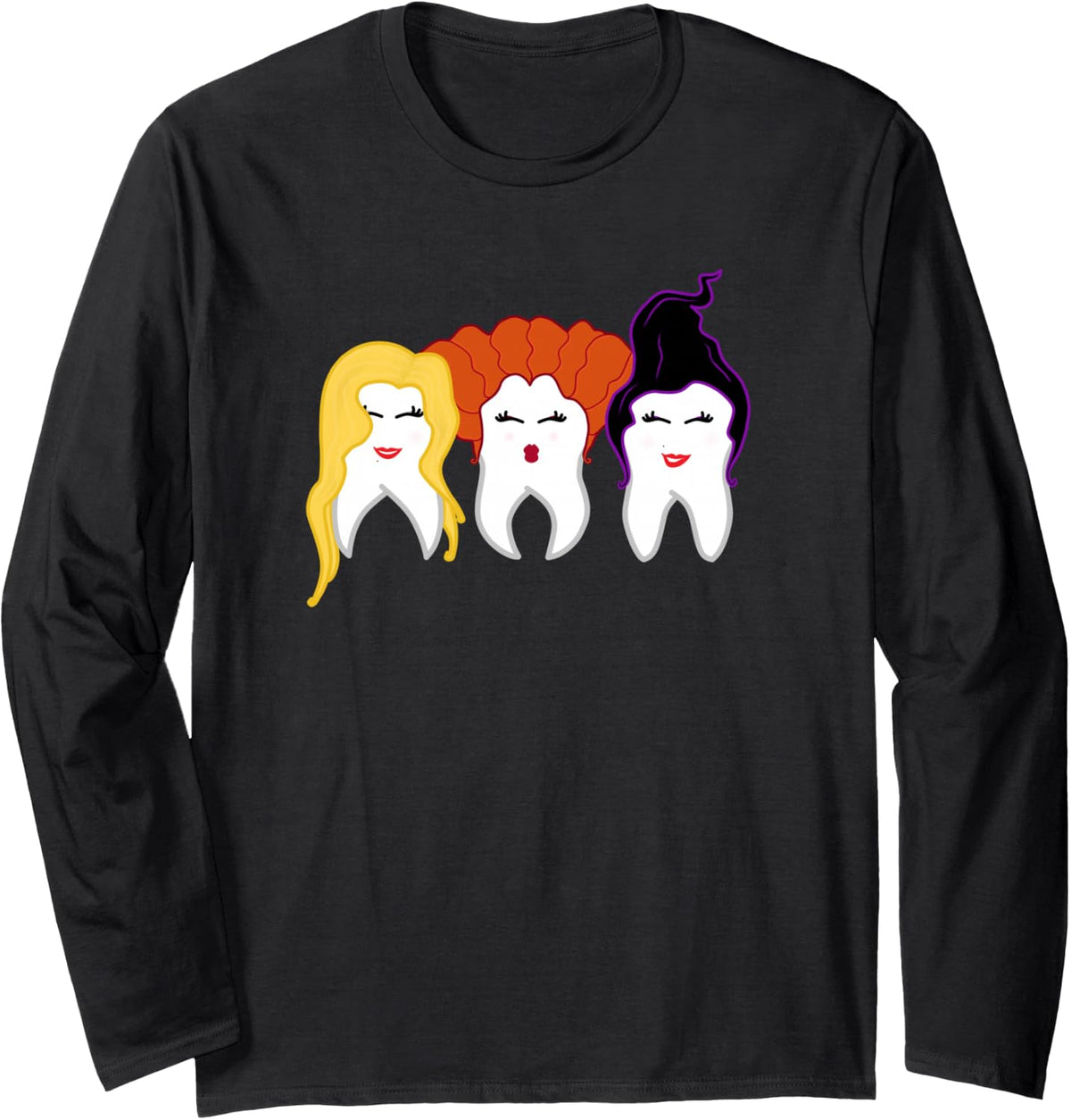 Dental Hygiene, Dental Assisting or Dentistry Long Sleeve T-Shirt - Adult Unisex Black