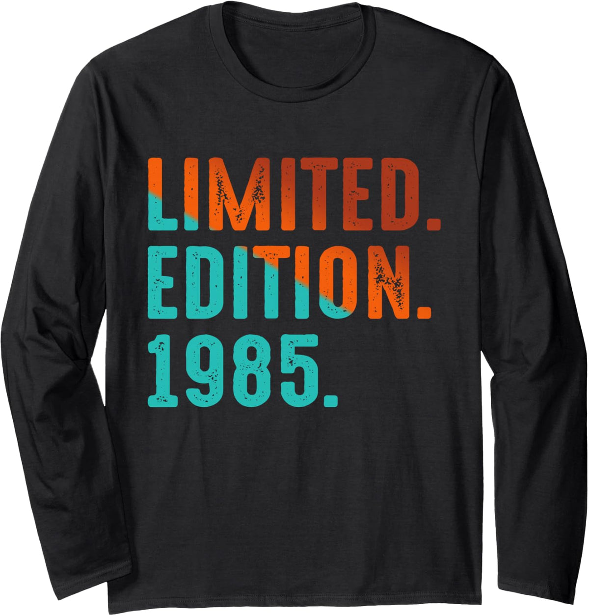1985 Limited Edition 1985 Vintage 1985 Birthday Long Sleeve T-Shirt - Adult Unisex Black