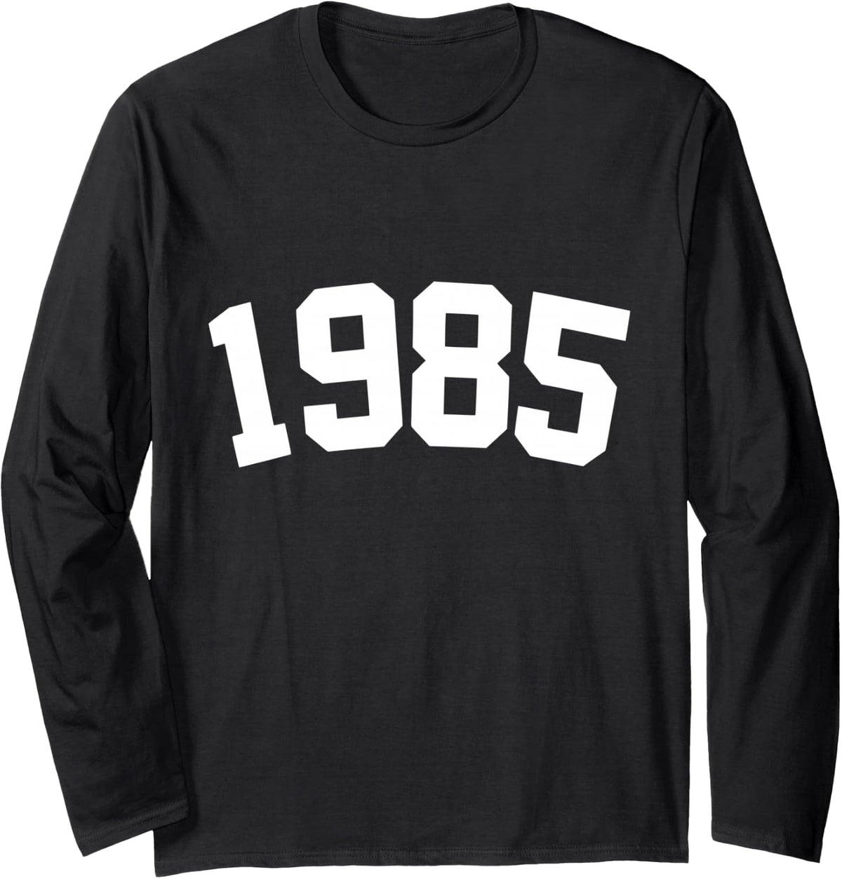 Vintage 1985 Birthday Long Sleeve T-Shirt - Adult Unisex Black