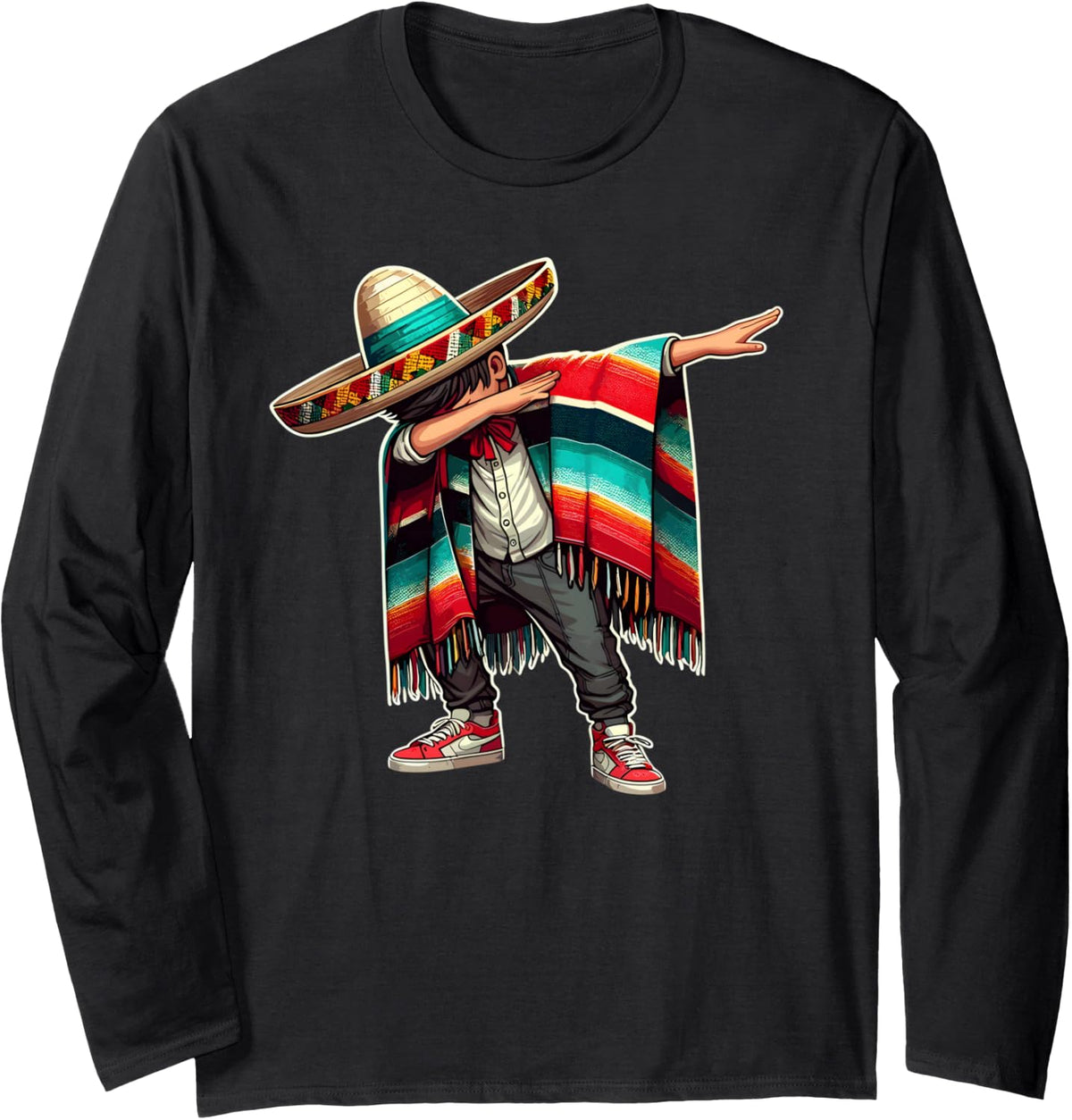 Party Kids Long Sleeve T-Shirt - Adult Unisex Black