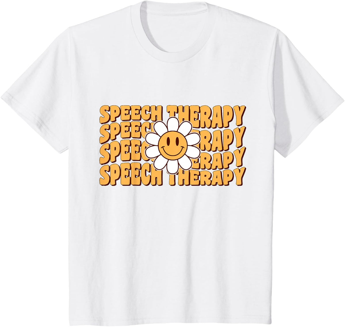 Retro Speech Therapy Speech Language Pathologist Therapist T-Shirt - White