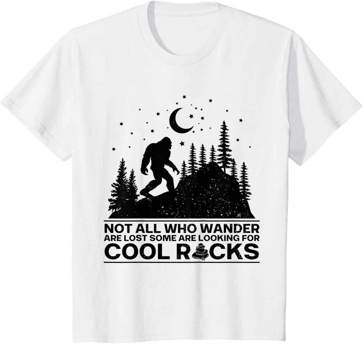 Not All Who Wander Are Lost Some Looking For Rocks Geologist T-Shirt - White
