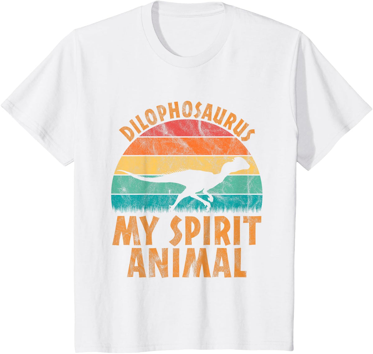 Dilophosaurus Is My Spirit Animal - Dinosaur Lovers T-Shirt - White