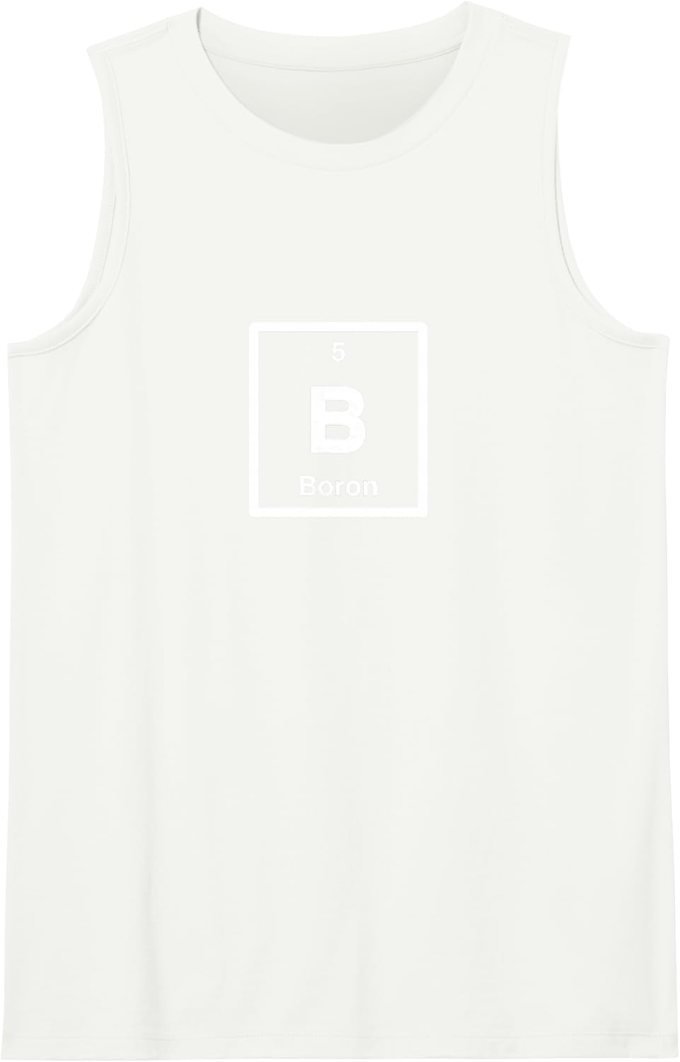 Boron - B - Periodic Table of Elements - Science Gifts Sleeveless Tank Top - White