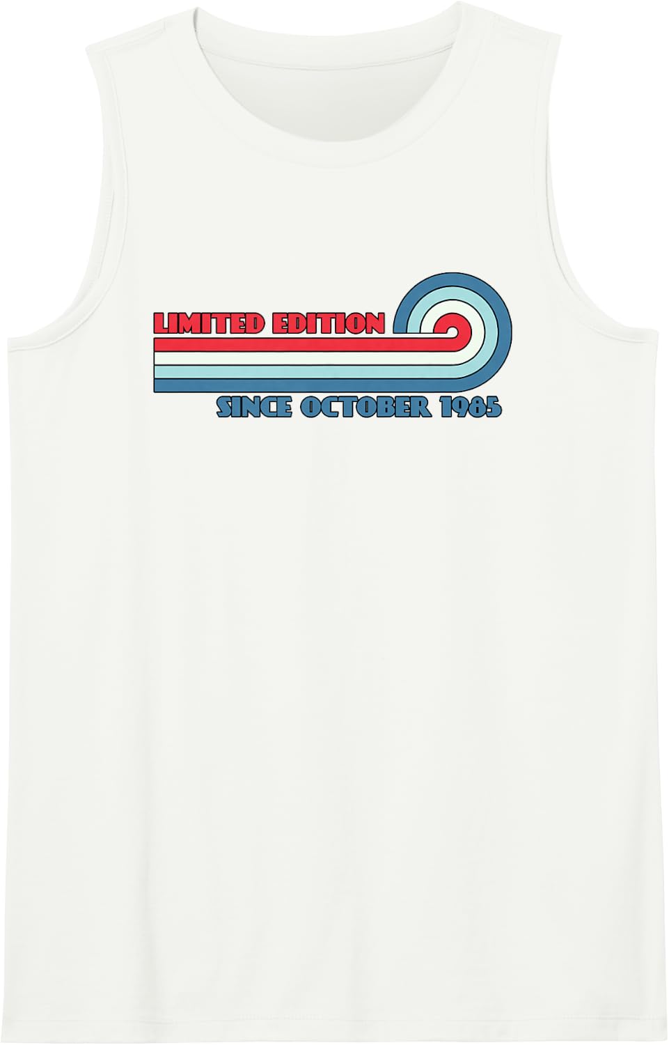Limited Edition Since October 1985 Sleeveless Tank Top - White