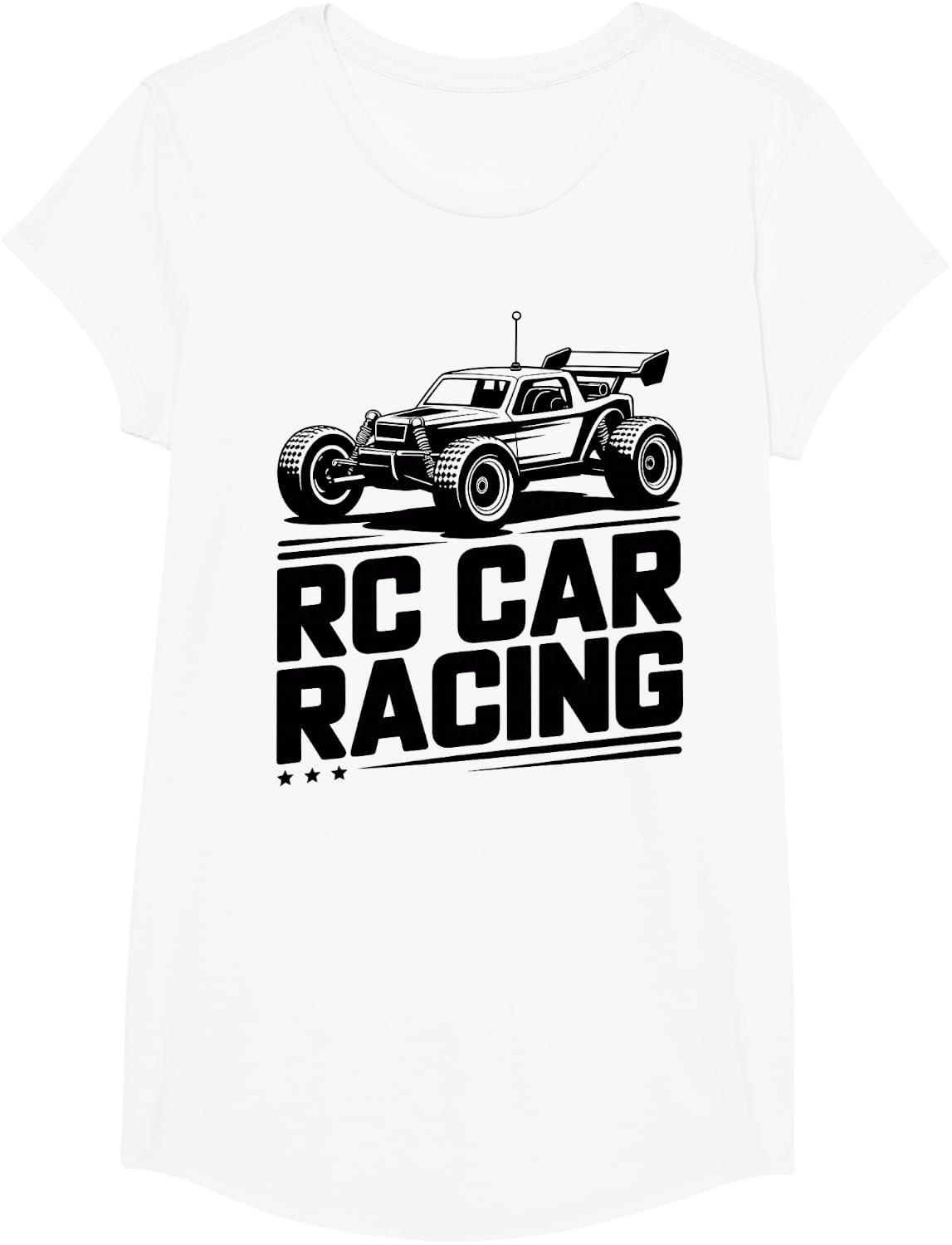 RC Car Racing T-Shirt - Girls White