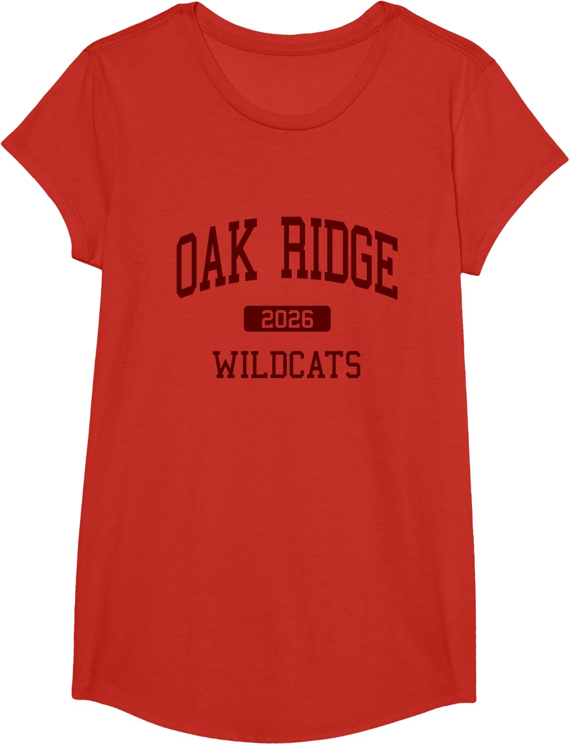 Oak Ridge High School Class of 2026 Oak Ridge TN T-Shirt - Girls Red
