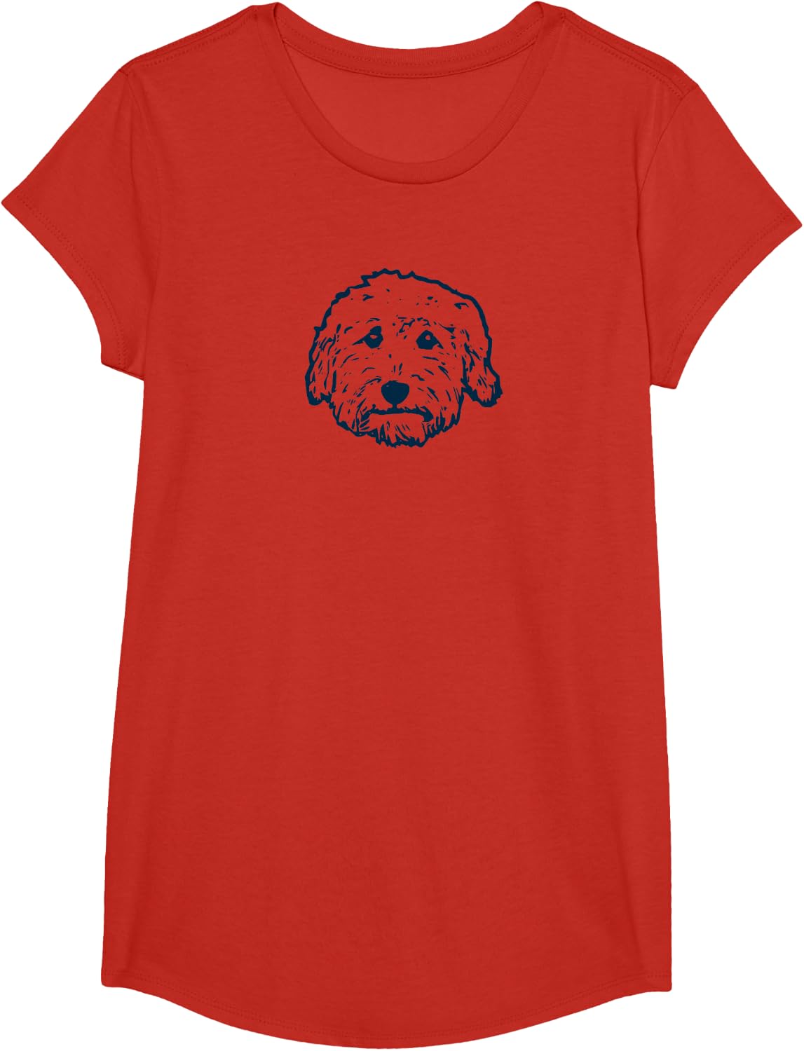 Doodle dog shirt - Goldendoodle, Labradoodle, Aussiedoodle + T-Shirt - Girls Red