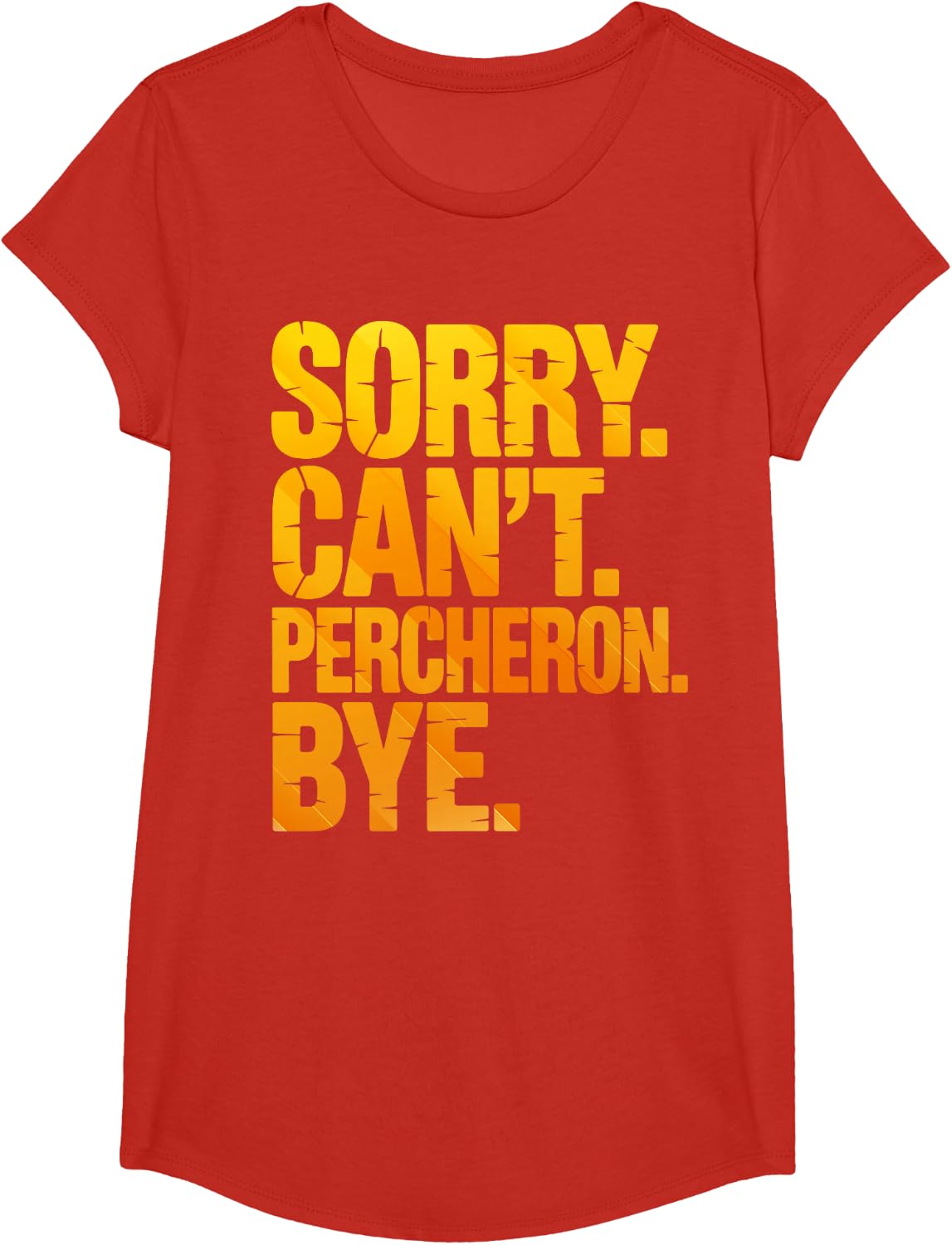 Percheron Art for Men Women Draft Horse Percheron Lover T-Shirt - Girls Red