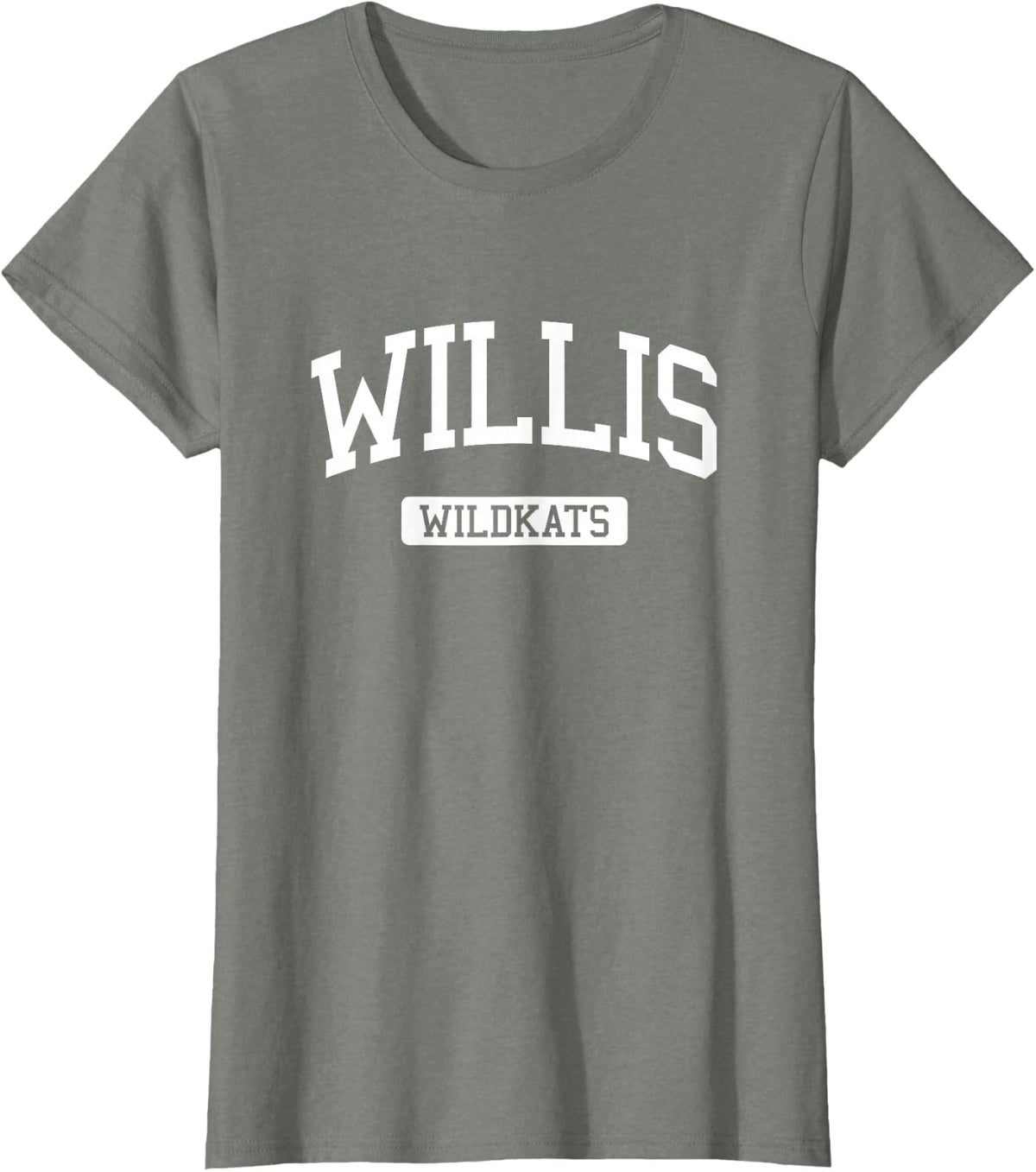Willis High School HS Willis TX Varsity Sports T-Shirt - Olive Heather