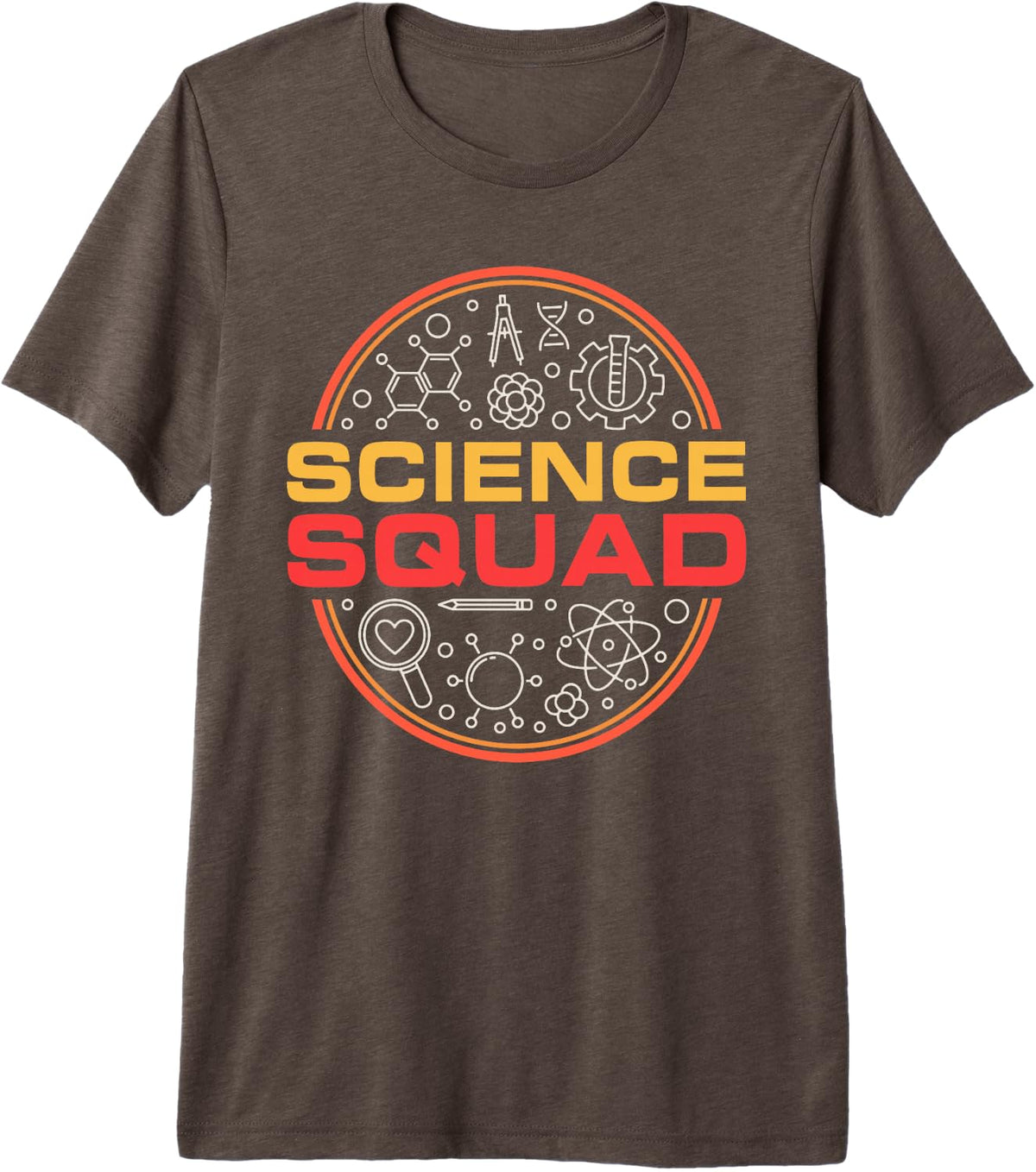 Science Squad - Students Teachers and Scientists Team Premium Tri-blend T-Shirt - Brown