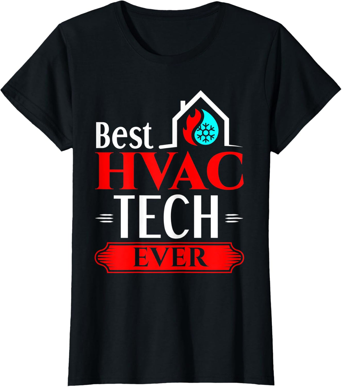 Best HVAC Tech Shirt Appreciation HVAC Technician T-Shirt - Black