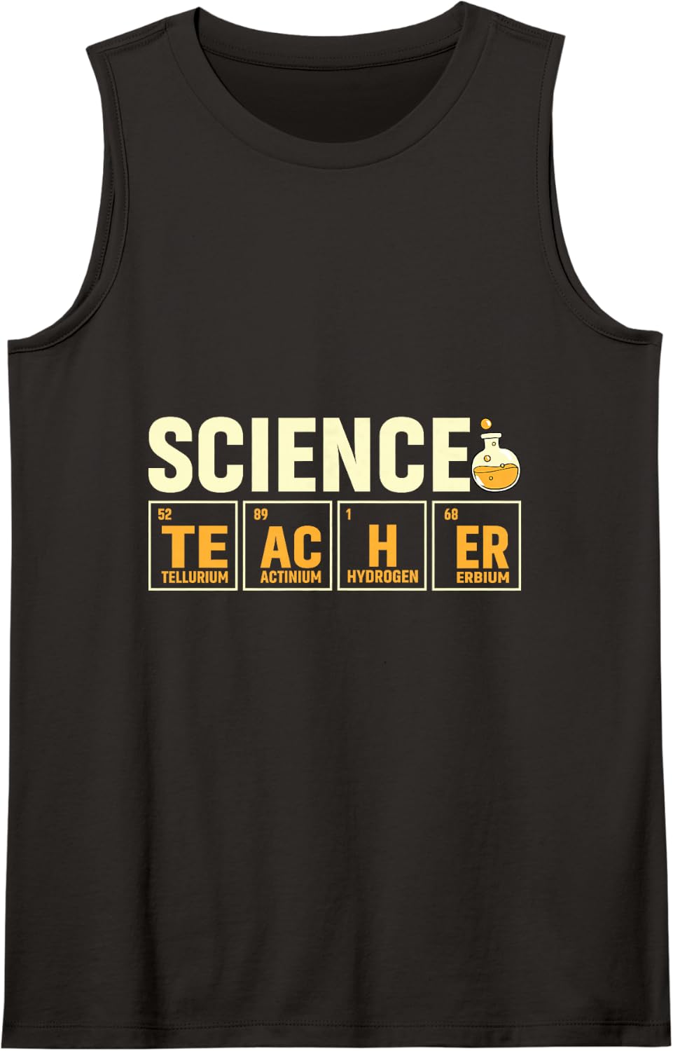 Science Teacher Geek Scientist Lover Teachers Sleeveless Tank Top - Black