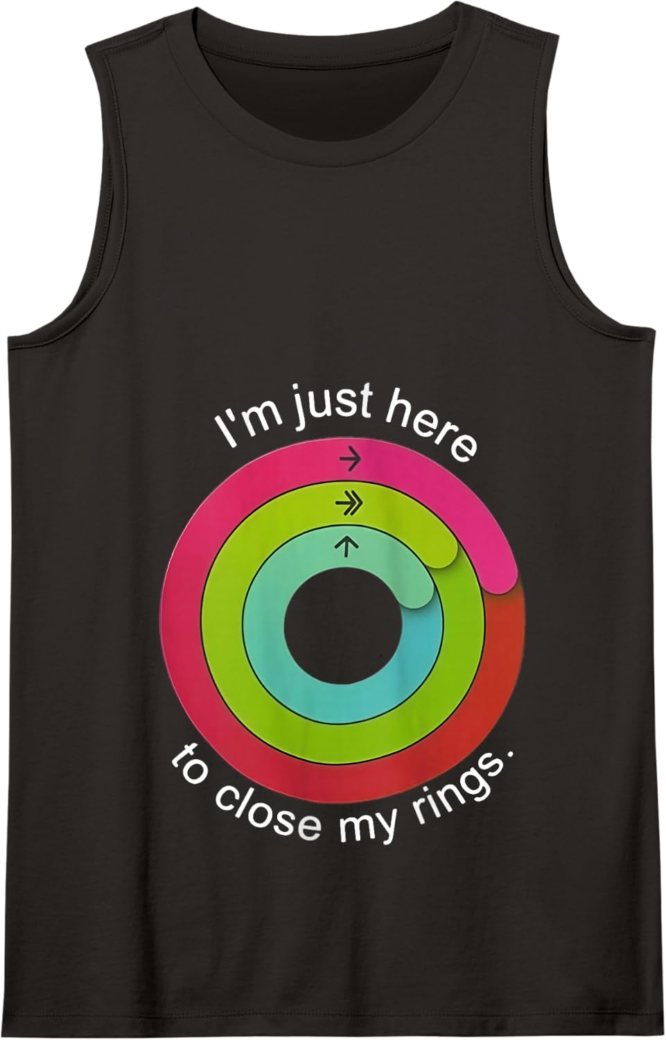 I'm Just Here to Close My Ring Tank Top - Black