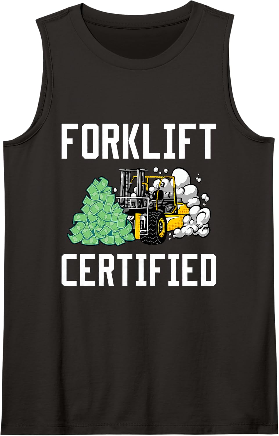 Forklift Certified Forklift Driver Sleeveless Tank Top - Black