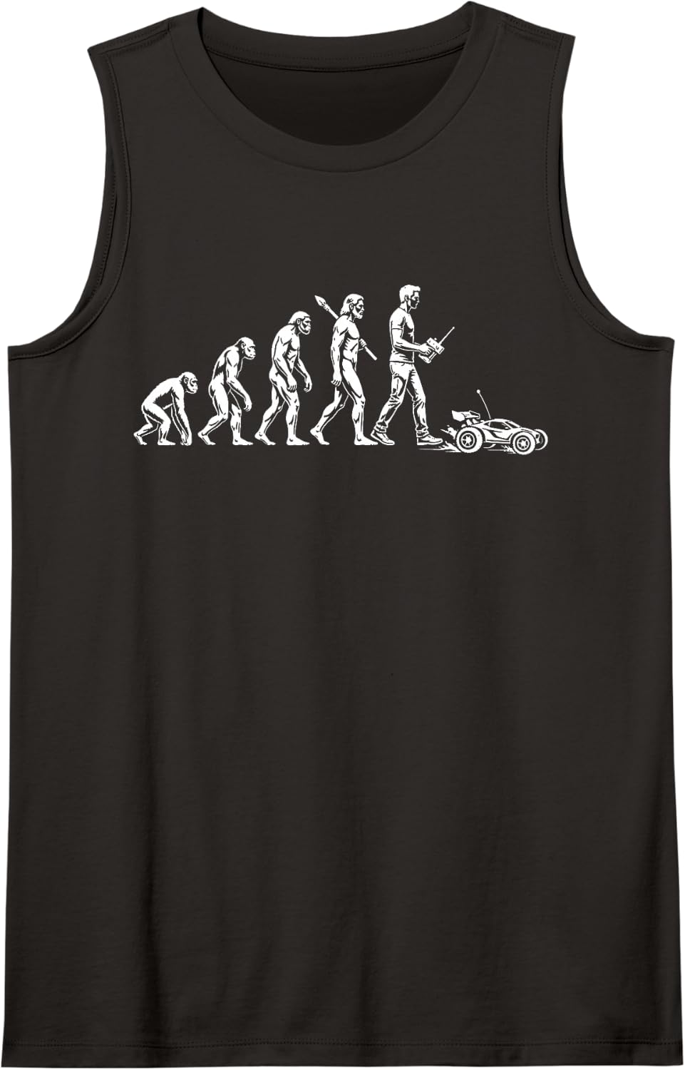 Funny RC Car Sleeveless Tank Top - Black