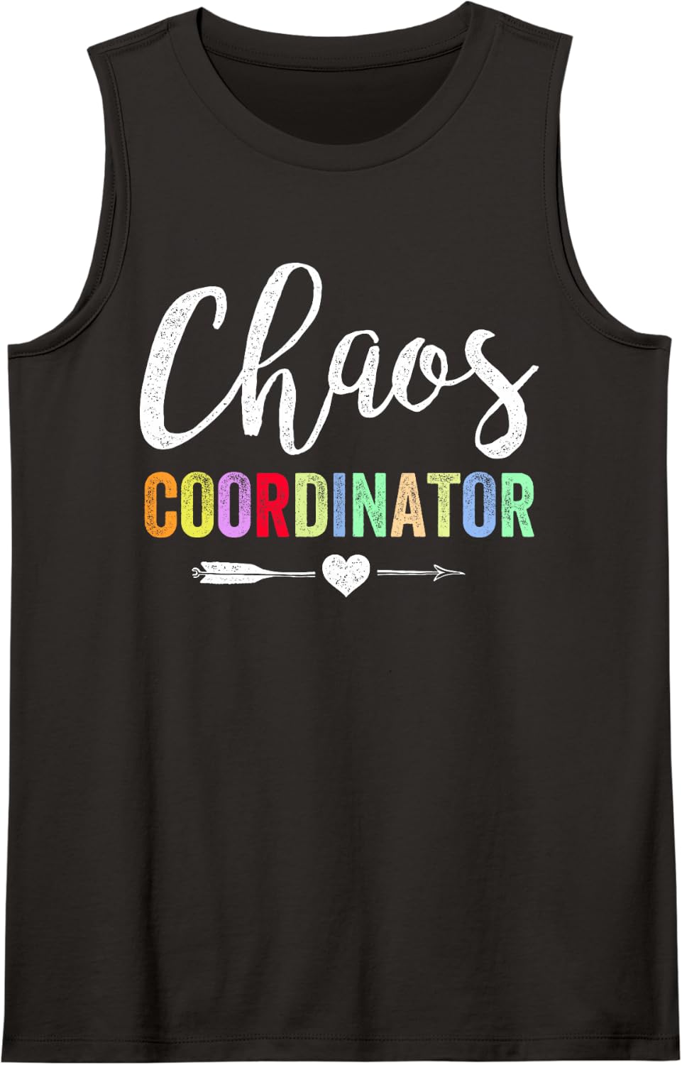 Chaos Coordinator Sleeveless Tank Top - Black