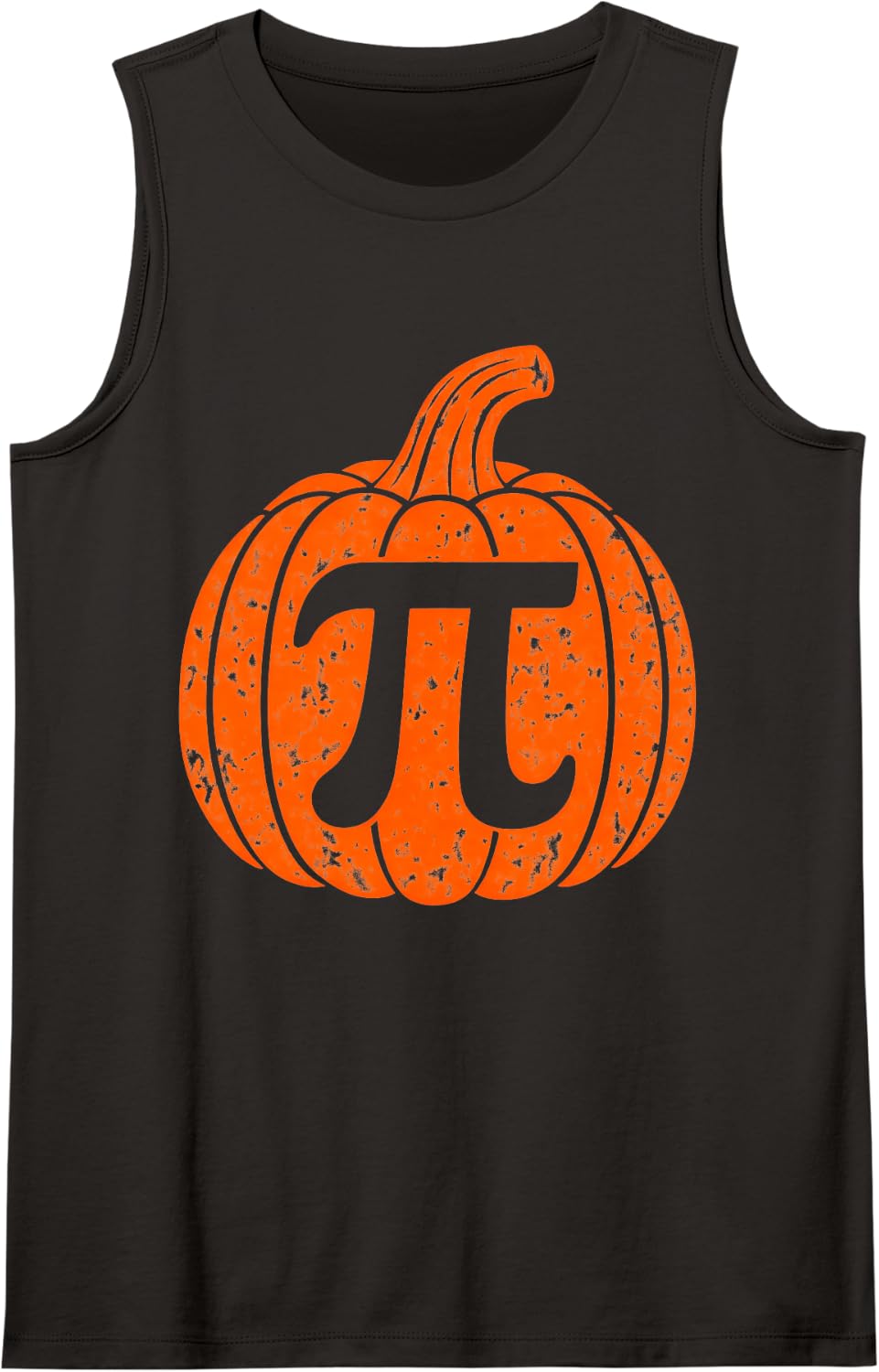 Pi Math Hallowen Symbol Fall Season Thanksgiving Day Pi Day Sleeveless Tank Top - Black