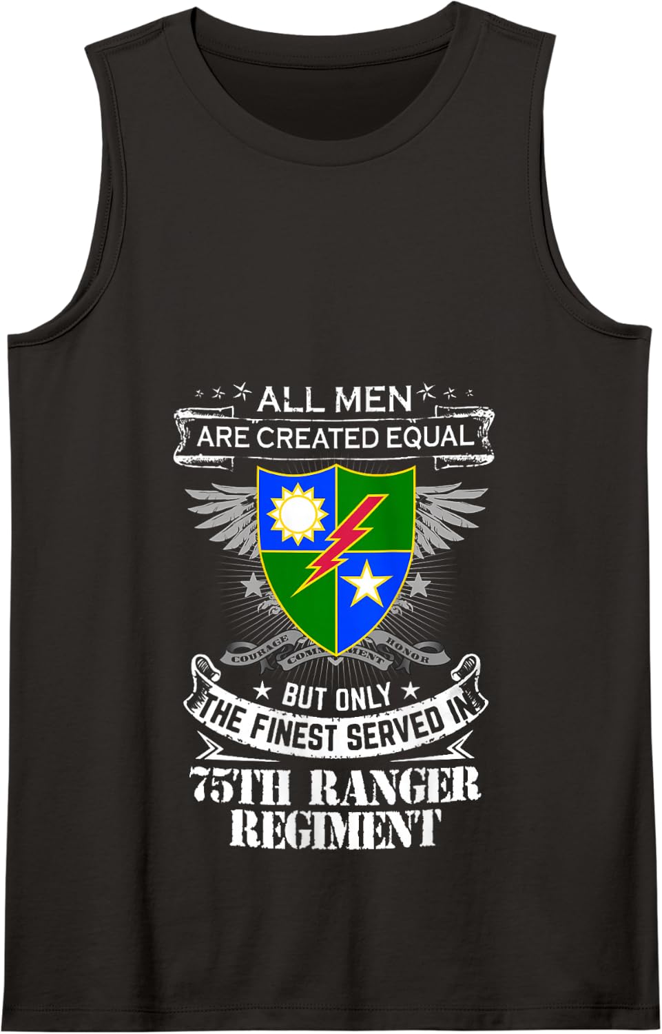 The 75th Ranger Regiment Veterans US Army Tank Top - Black
