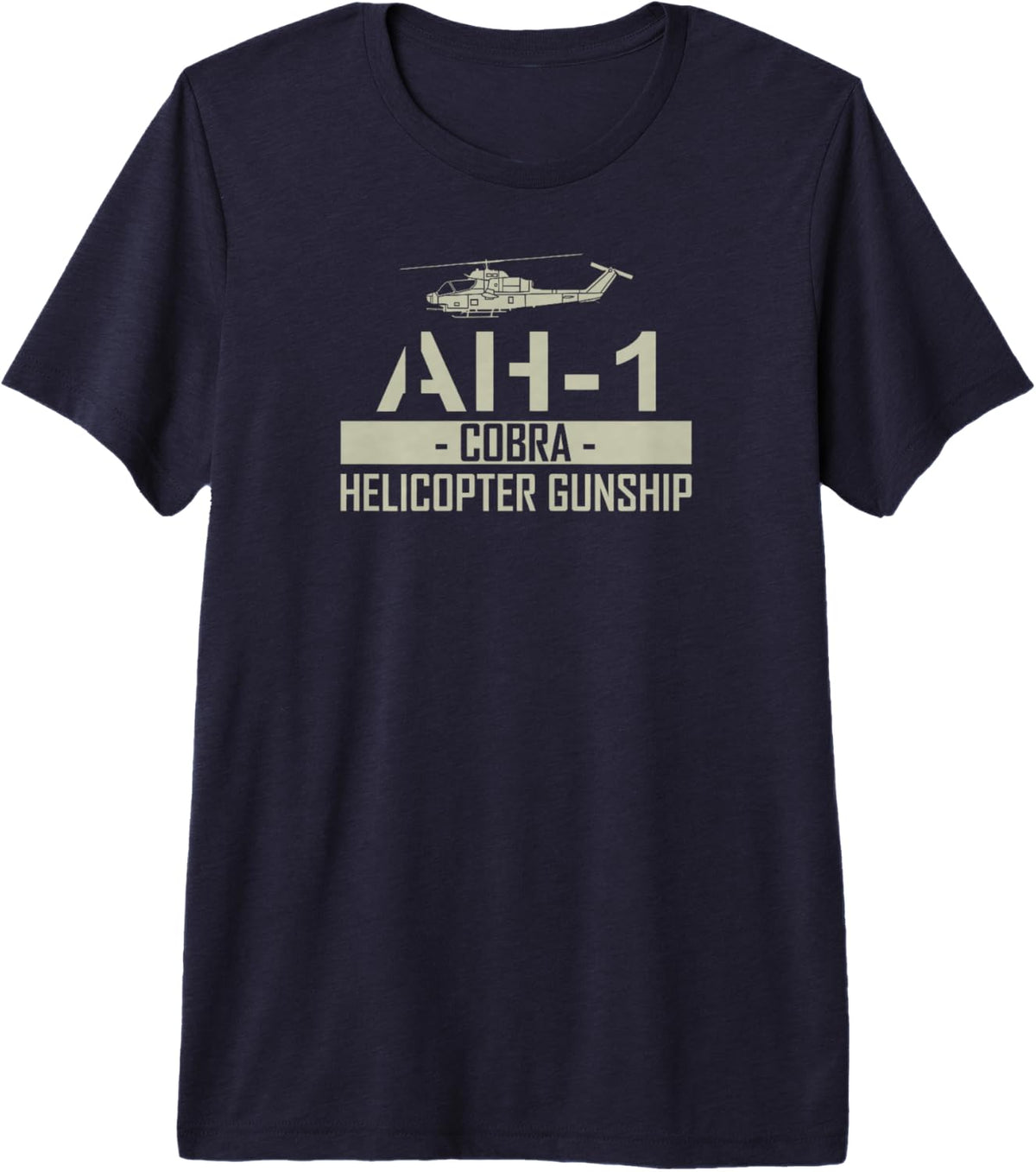 AH-1 Cobra Helicopter Gunship T-shirt - Navy Blue