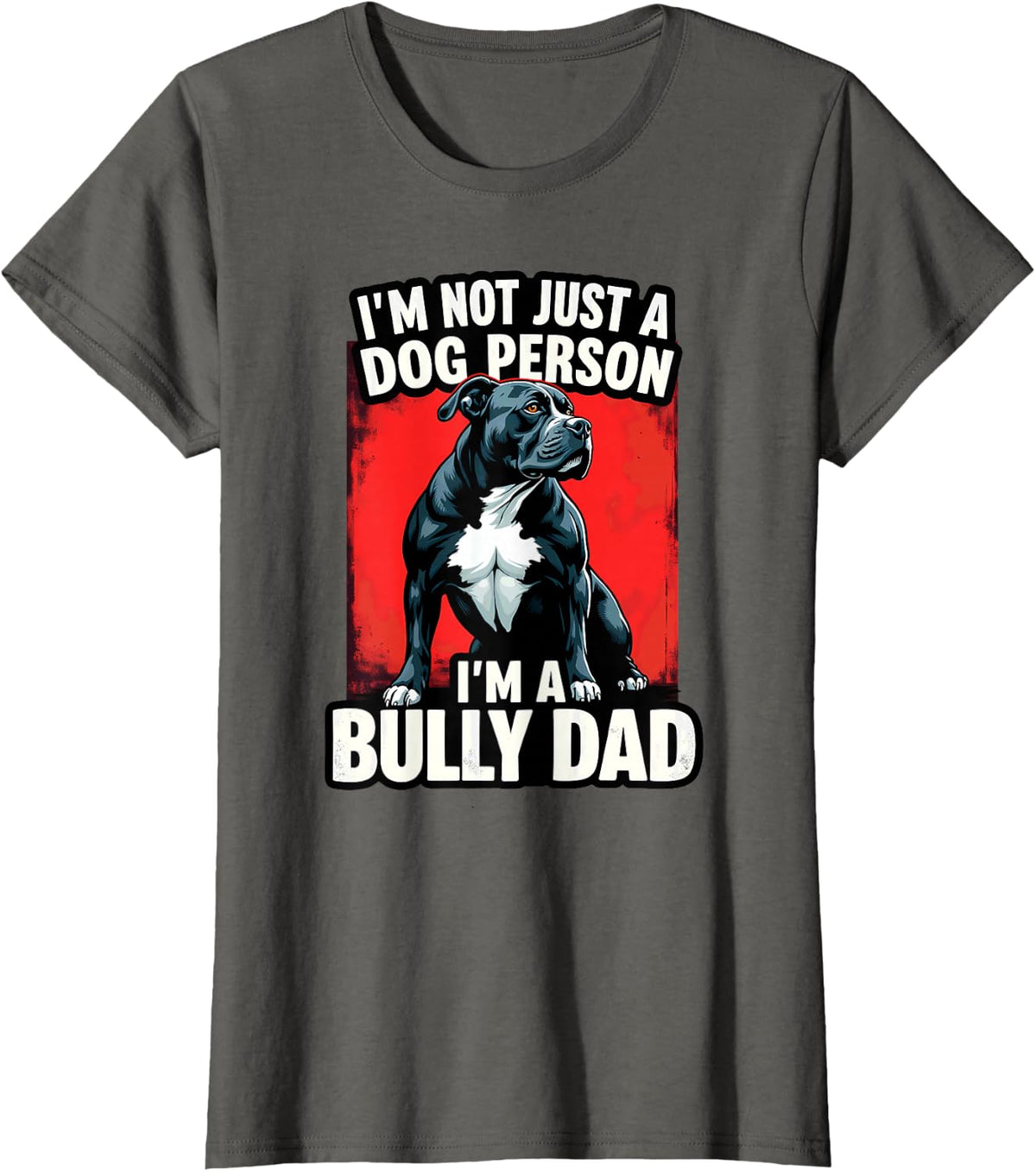 Vintage American Bully Dad T-Shirt - Asphalt Grey