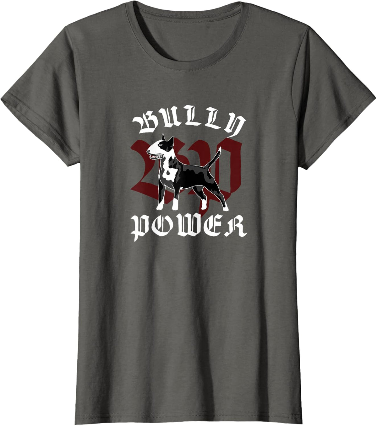 Bully Power - Bull Terrier T-Shirt - Asphalt Grey
