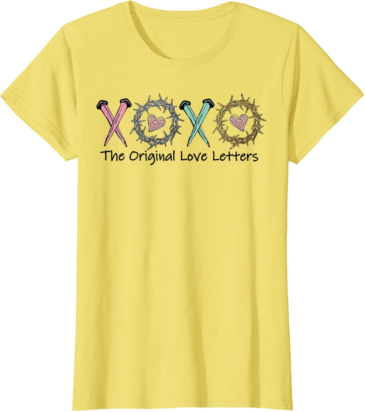 The Original Love Letters Valentine T-Shirt - Lemon Yellow