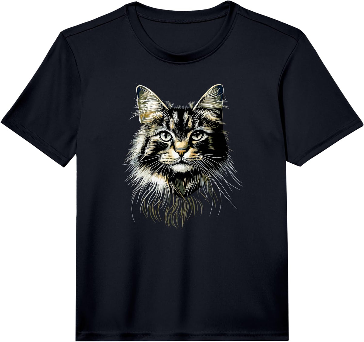 Norwegian Forest Cat Norsk Skogkatt Cat Lover Forest Cats Performance T-Shirt - Black