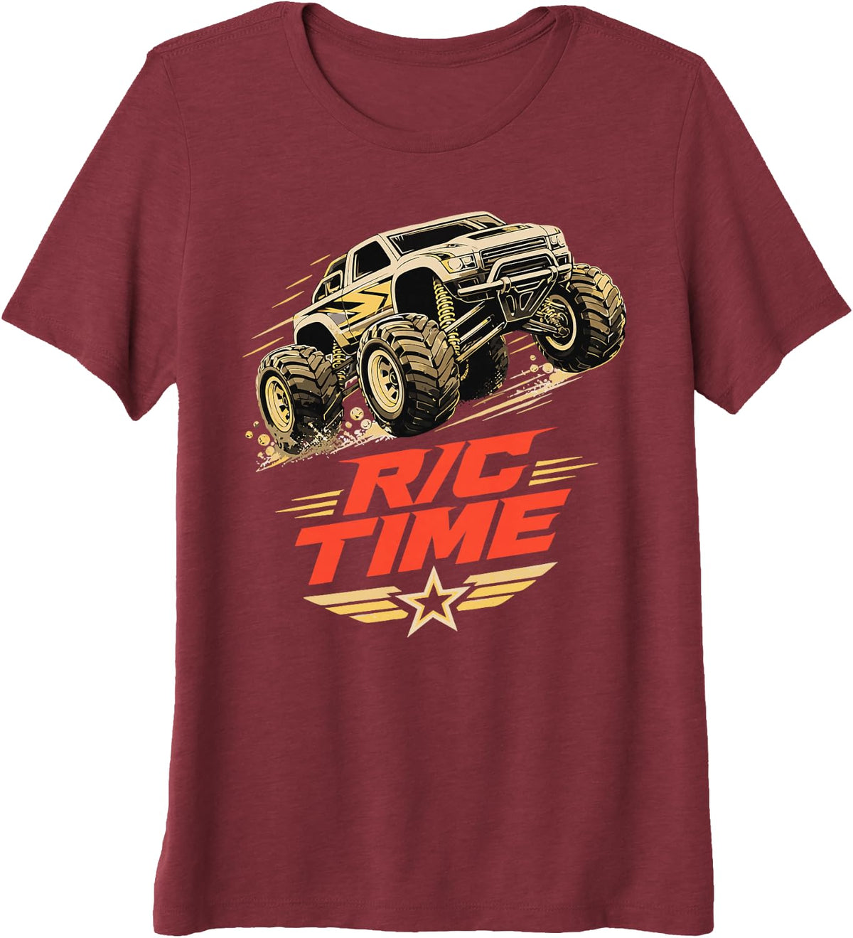 RC Racer Vintage RC Car Racing Premium Tri-Blend T-Shirt - Burgundy