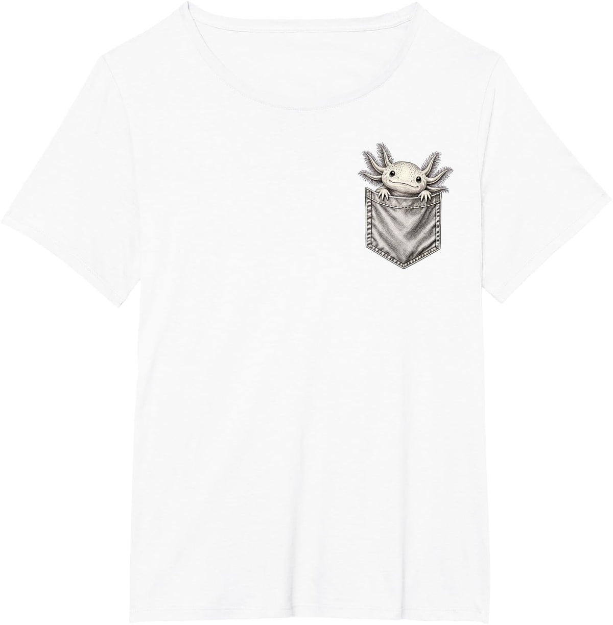 Axolotl Biology and Aquatic Salamanders T-Shirt - White