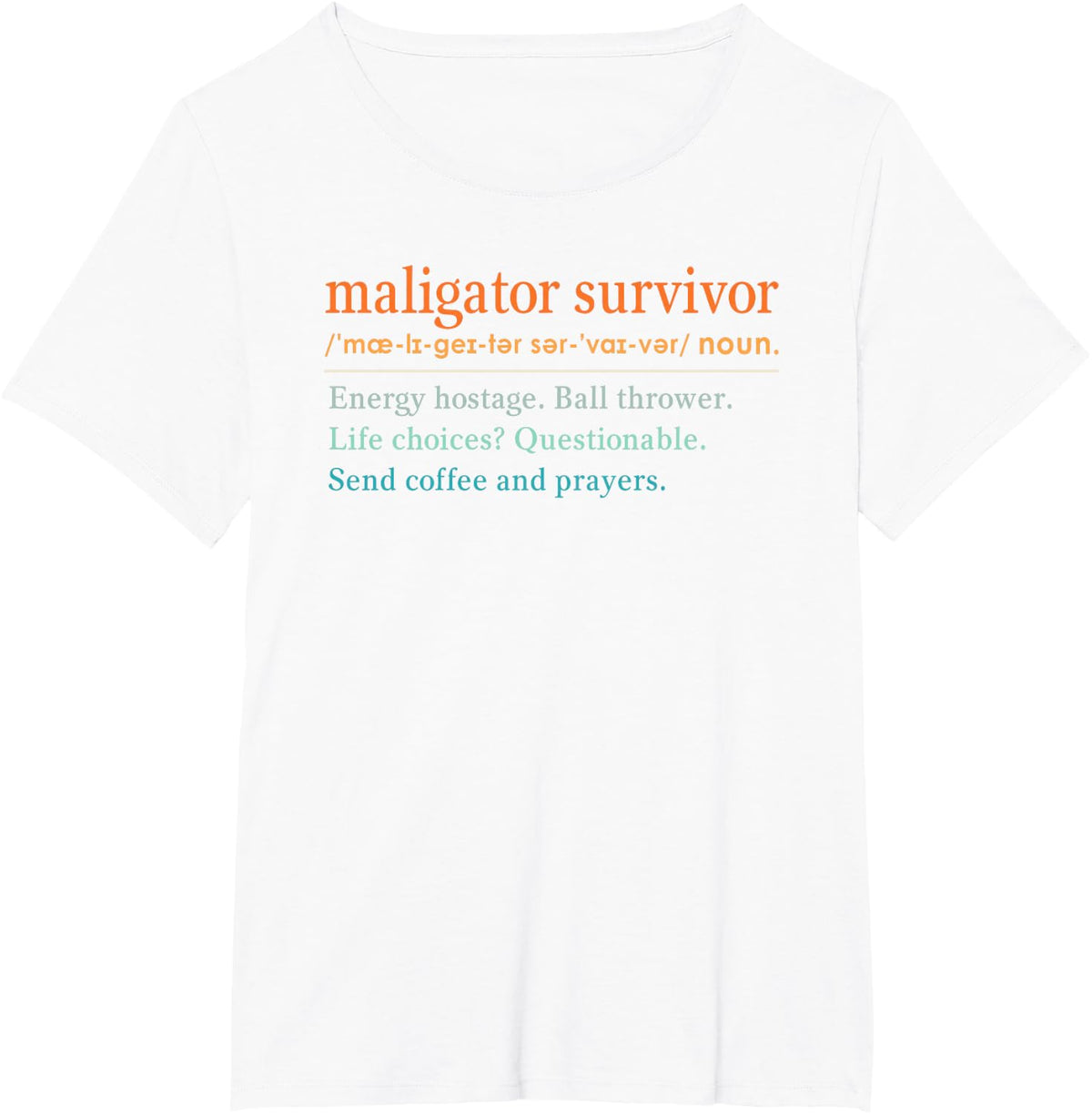 Belgian Malinois Dog Breed Maligator Survivor Definition T-Shirt - White
