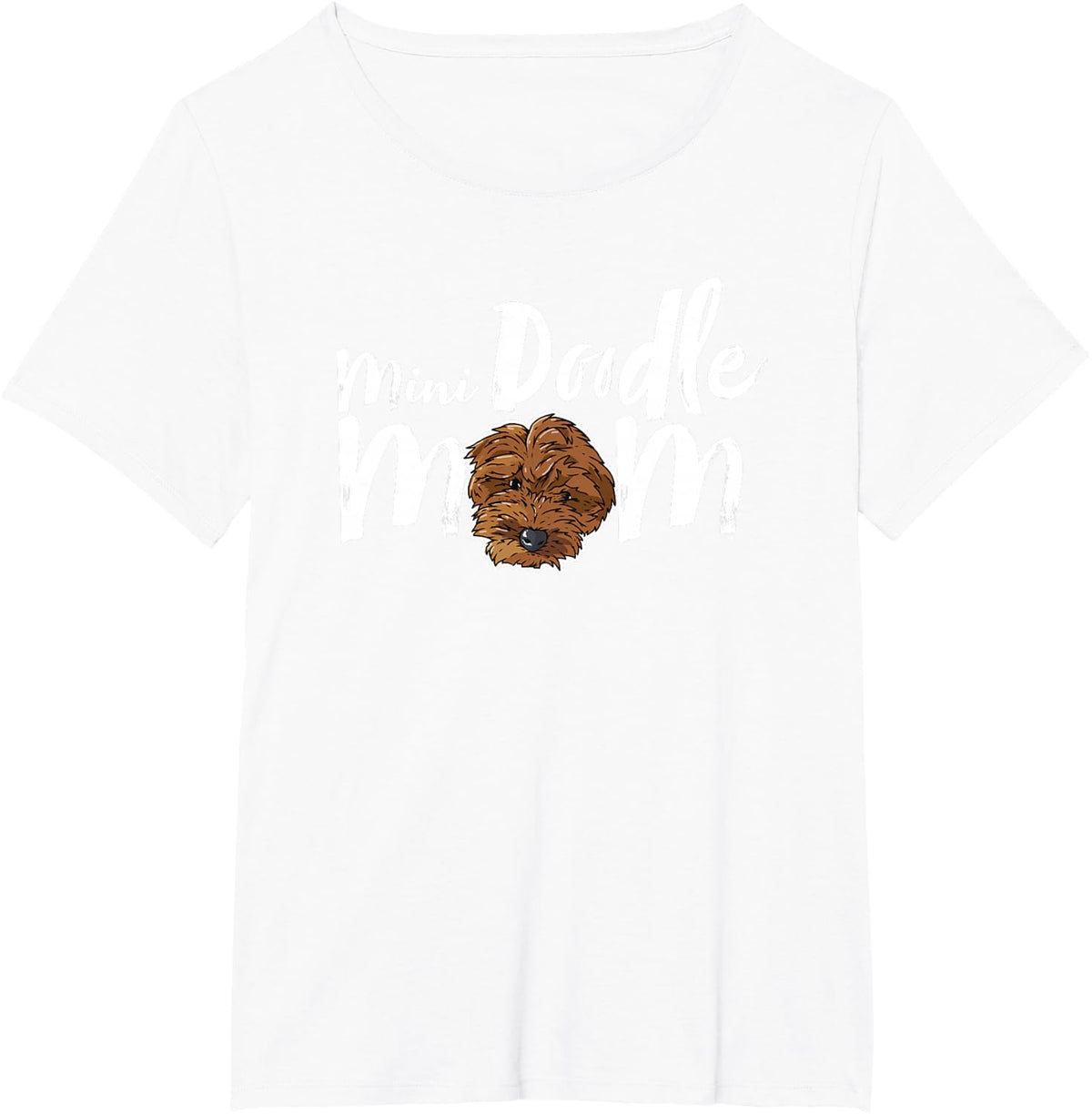 Mini Doodle Mom Dog Cute Girly Dog Mama Goldendoodle Breed T-Shirt - White