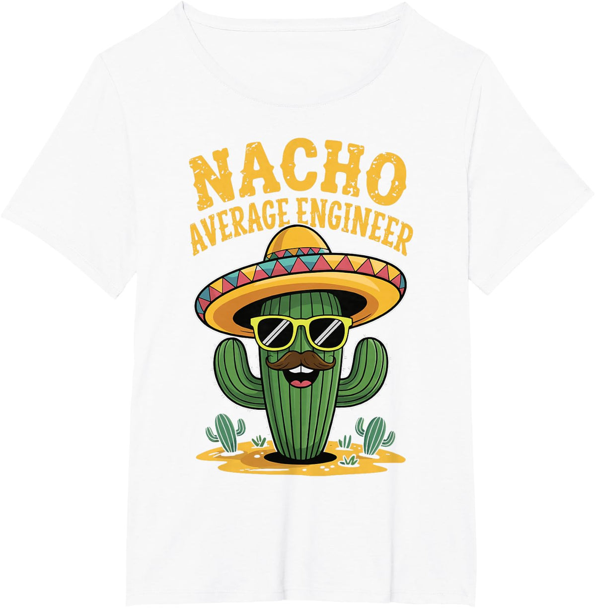 Nacho Average Engineer T-Shirt - White