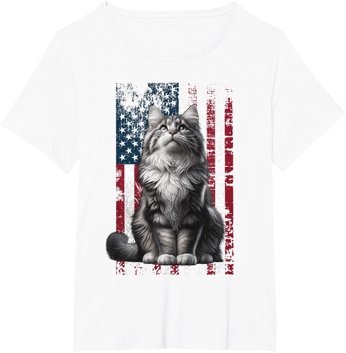 Norwegian Forest Cat American Norwegian Forest T-Shirt - White
