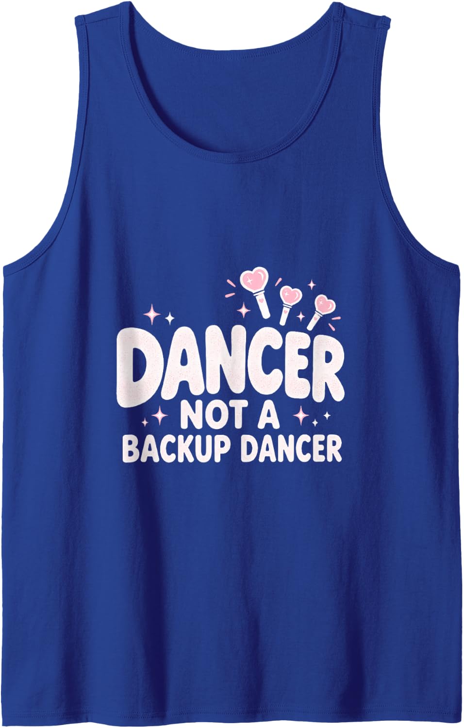 Dancer Not A Backup Dancer Kpop Idol Funny Choreography Sleeveless Tank Top - Royal Blue