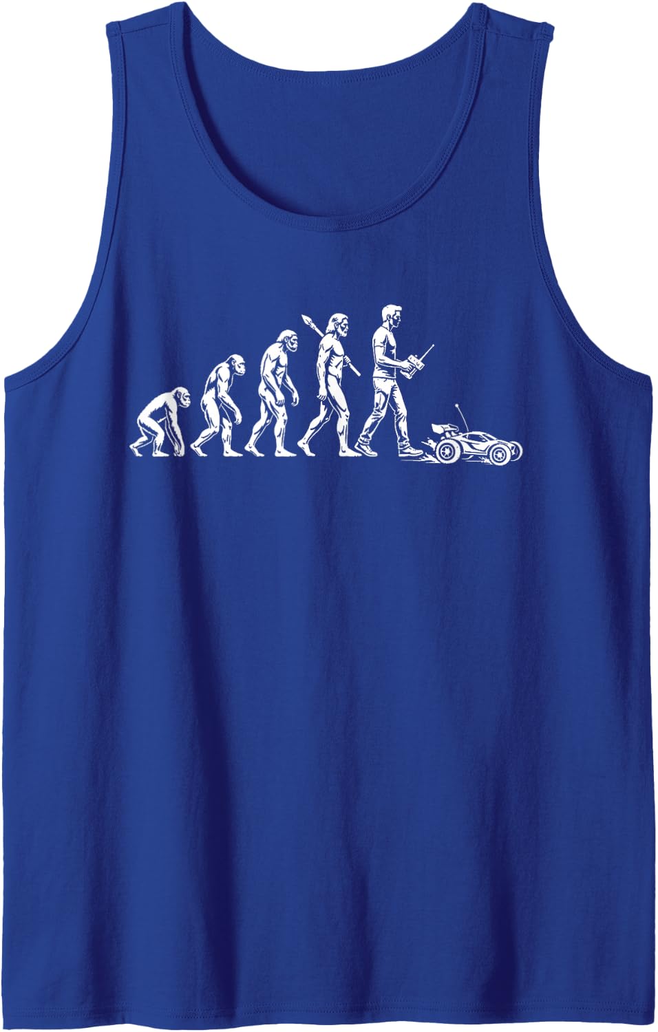 Funny RC Car Sleeveless Tank Top - Royal Blue
