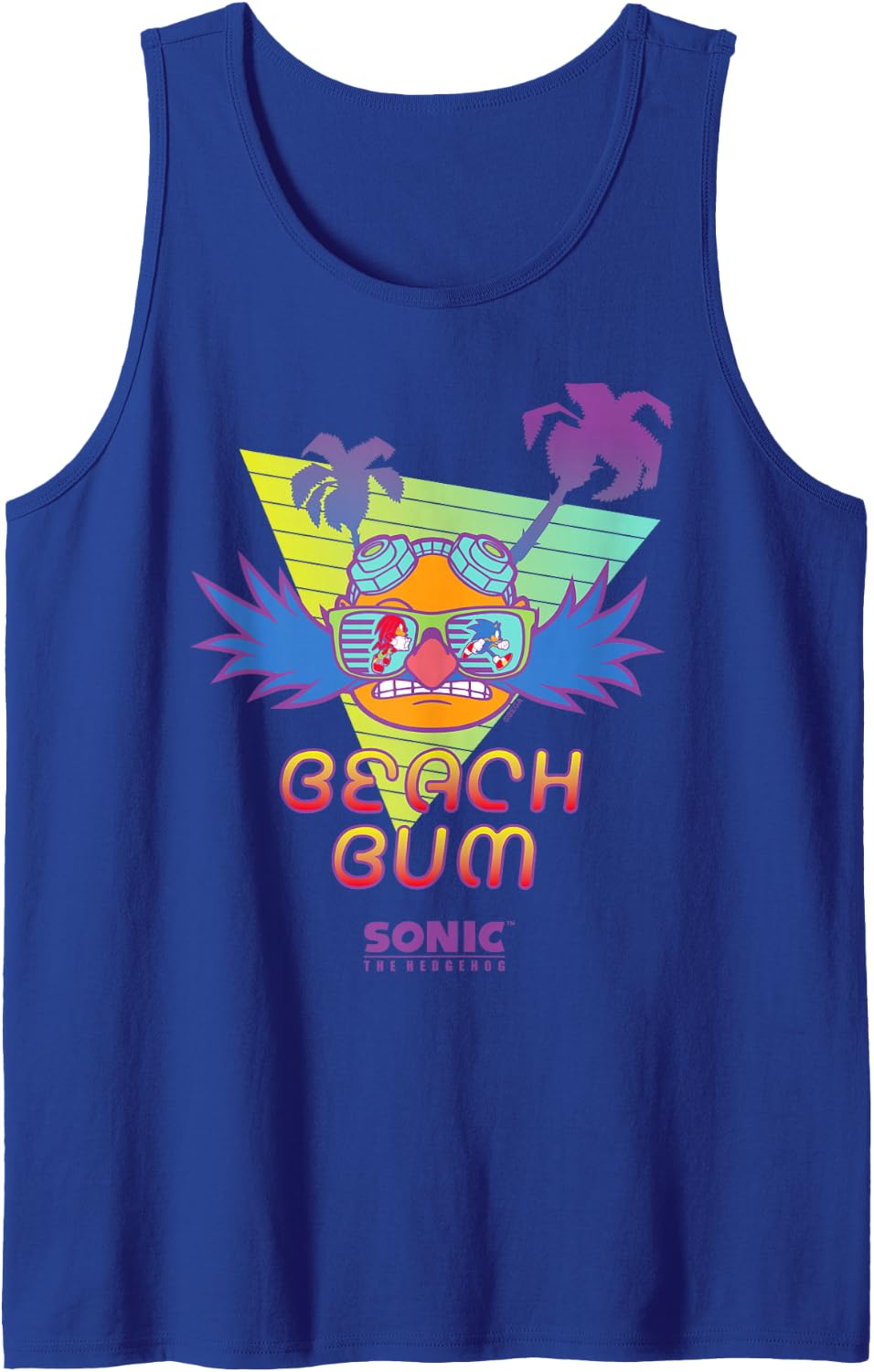 Sonic the Hedgehog - "Beach Bum" Dr. Eggman Tank Top - Royal Blue