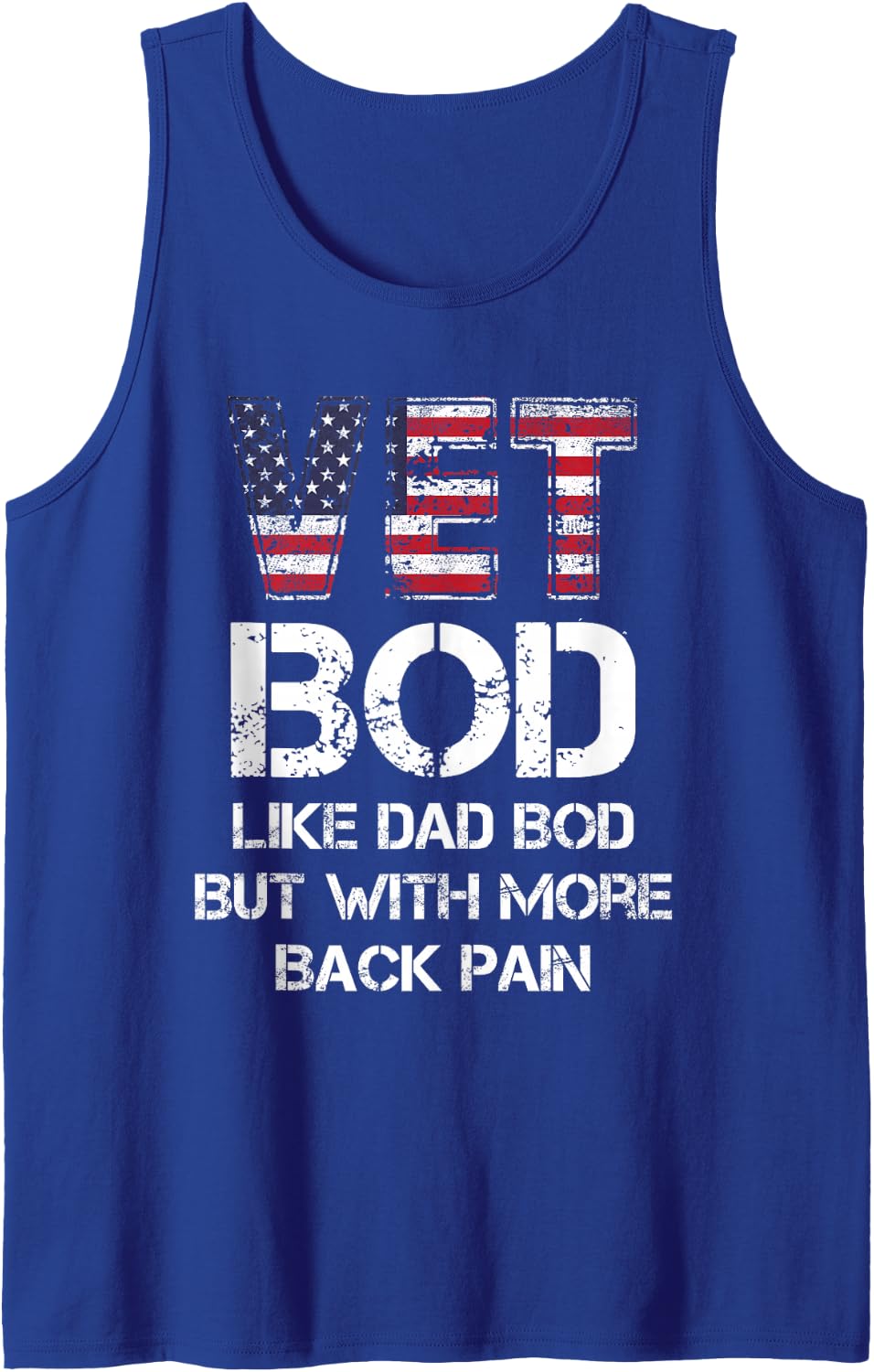 Vet Bod Like Dad Bod, Vet Bod Tank Top - Royal Blue