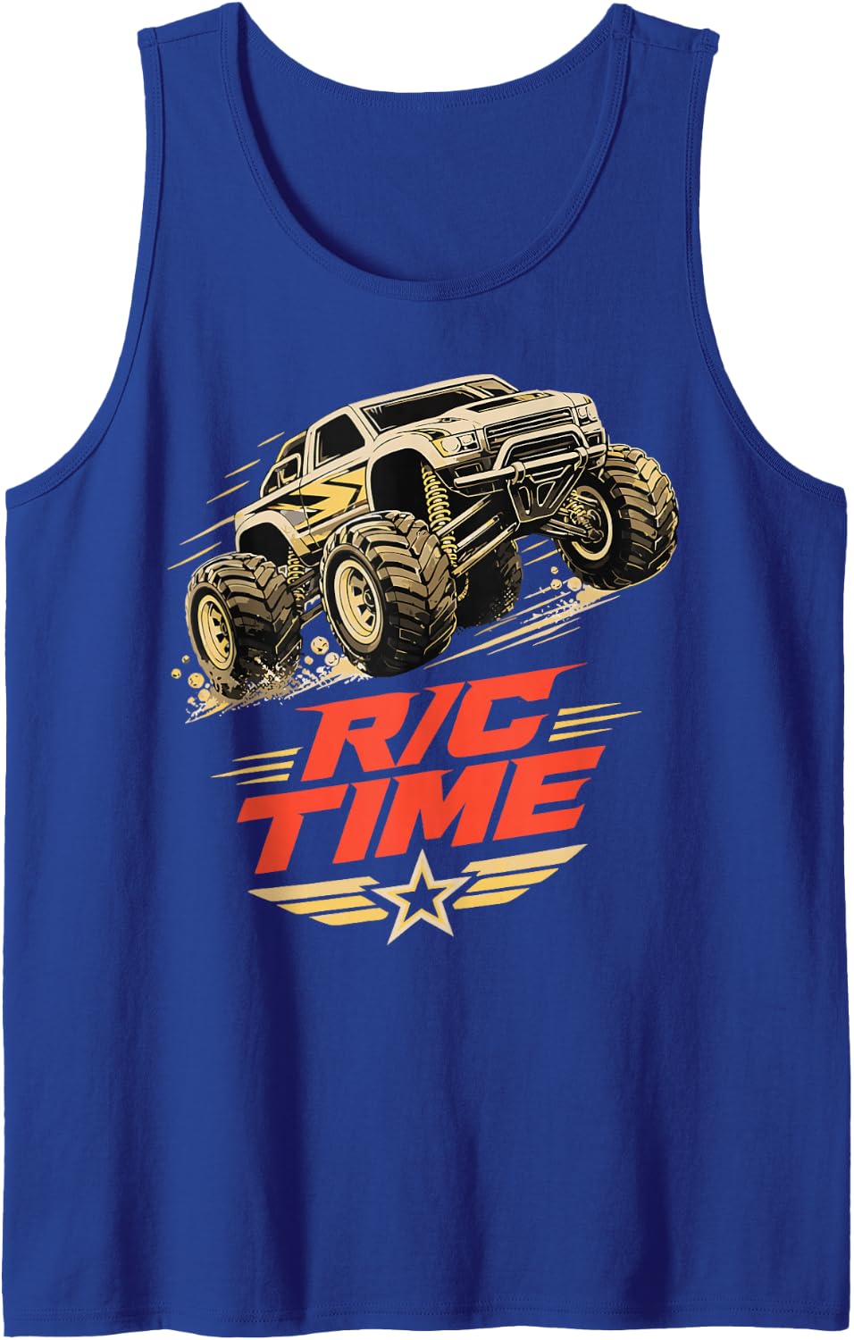RC Racer Vintage RC Car Racing Sleeveless Tank Top - Royal Blue