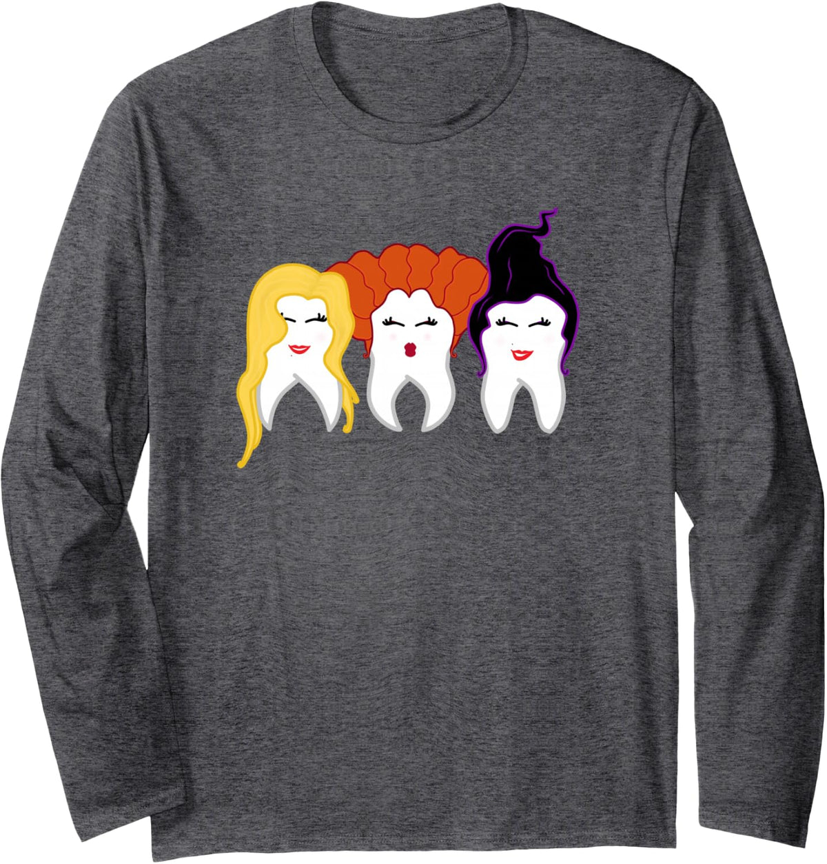 Dental Hygiene, Dental Assisting or Dentistry Long Sleeve T-Shirt - Adult Unisex Dark Heather Grey