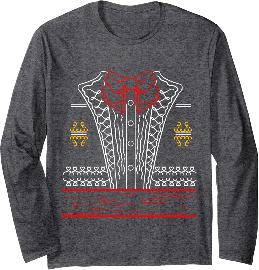 Mariachi Costume Cinco De Mayo Mariachi Long Sleeve T-Shirt - Adult Unisex Dark Heather Grey