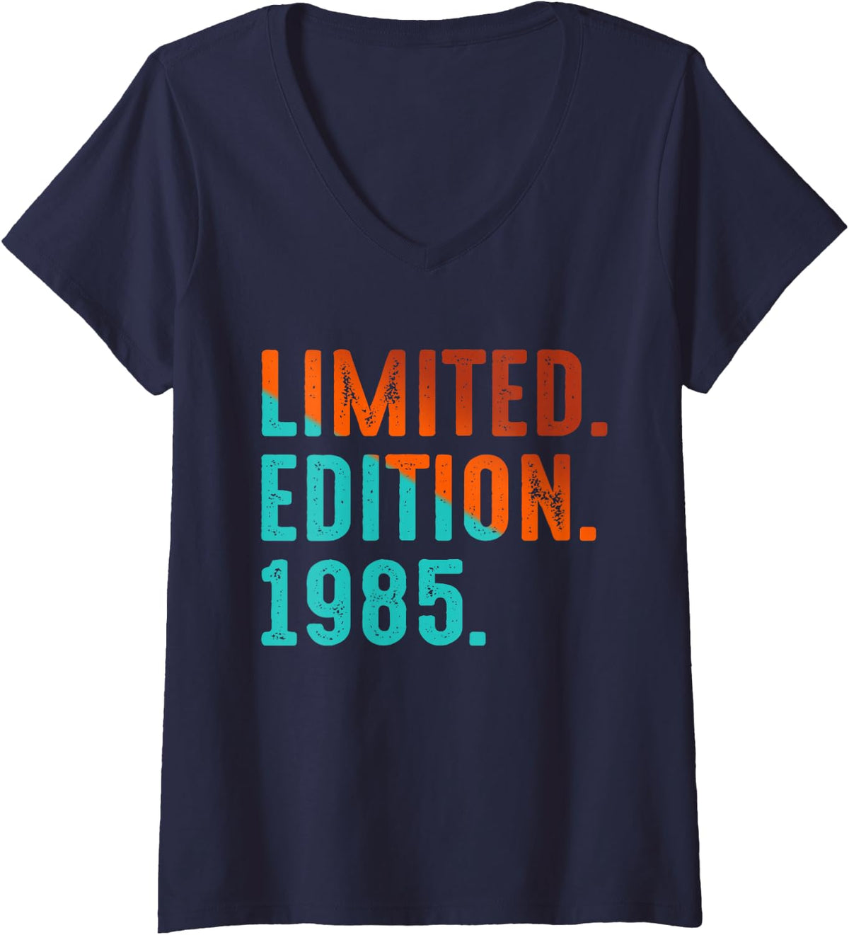 Women's 1985 Limited Edition 1985 Vintage 1985 Birthday V-Neck T-Shirt - Navy Blue